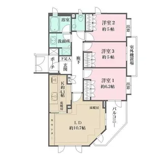 ファミールグラン等々力【2階】の間取り