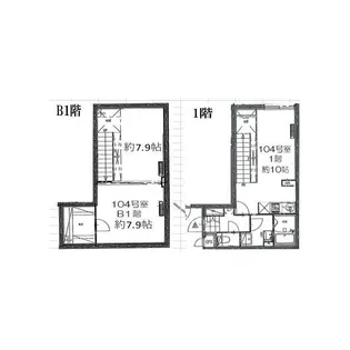 LEGALAND目黒大岡山【-1階】の間取り
