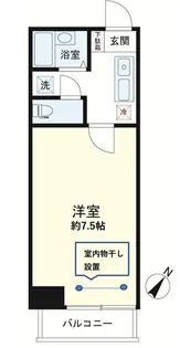 大森山王浜栖鳳【3階】の間取り