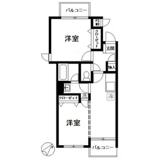 サウスコート【1階】の間取り
