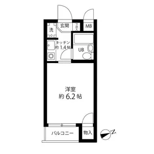 パーソネージユ目黒不動前【3階】の間取り