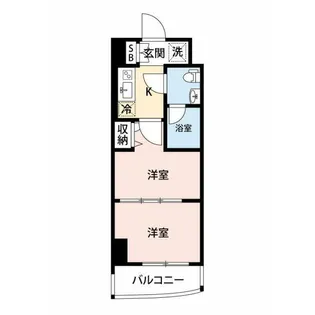 スパシエ蒲田グランドタワー【14階】の間取り