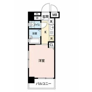 ロワール島津山南【7階】の間取り