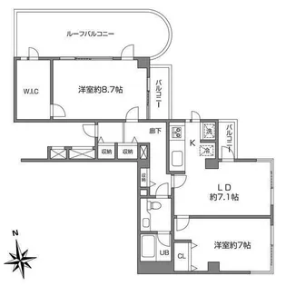 ハウス東雪谷【3階】の間取り