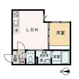 コスタリブロ中延【1階】の間取り