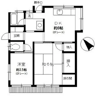 用賀バンブー【1階】の間取り