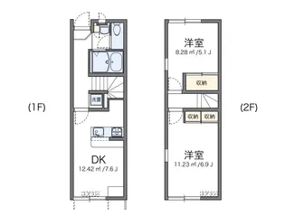 レオパレス玉川【1階】の間取り