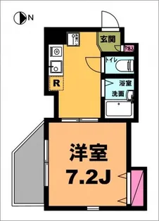 月村マンションNo.23【6階】の間取り