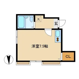 ユースクラブ南蒲田【2階】の間取り