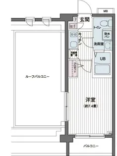 エコロジー都立大学レジデンス【6階】の間取り