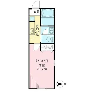 メインチェリー2【1階】の間取り