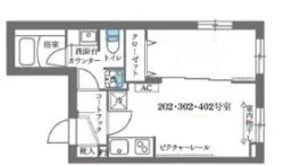 COCOCUBE大森西 東邦医大通り【4階】の間取り