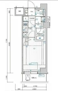 SYFORME FUDOMAE【7階】の間取り