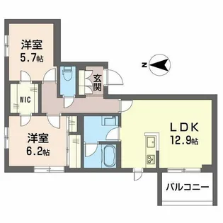 ヒルトップ深沢【3階】の間取り
