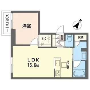 カーサ モンテリブロ【1階】の間取り