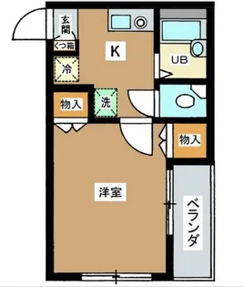ドミール洗足【2階】の間取り