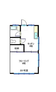 コーポ天野【2階】の間取り