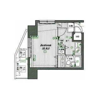 グランド・ガーラ渋谷【14階】の間取り