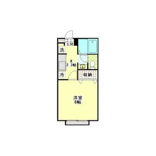 ラフィーネ篠原東【1階】の間取り