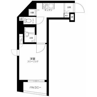エクセリア都立大【2階】の間取り