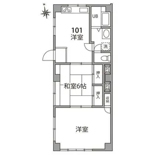 ペアメゾンアルファー【1階】の間取り