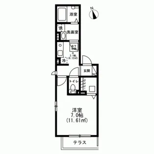キーファー大倉山【3階】の間取り