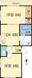リンカン2IN1【2階】の間取り
