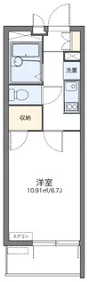 レオパレスオネスト【2階】の間取り