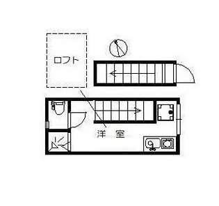 サークルハウス都立大学【2階】の間取り