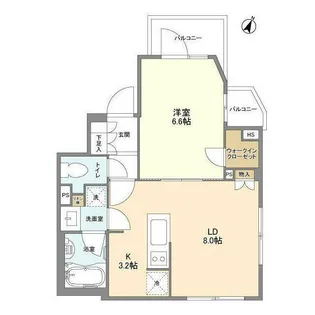 ACOLT碑文谷RESIDENCE【3階】の間取り