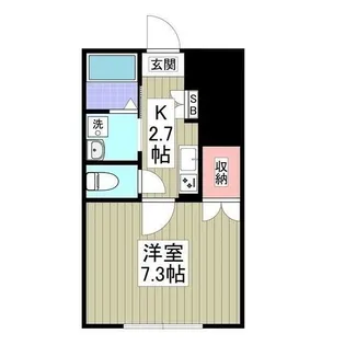 リュミエ西馬込【1階】の間取り