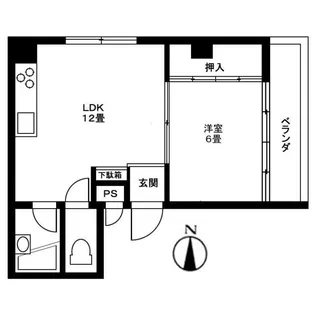 ことぶきビル【1階】の間取り