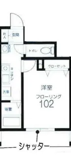 ROW HOUSE 上馬【1階】の間取り