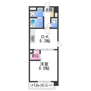 ファシルカワト【3階】の間取り
