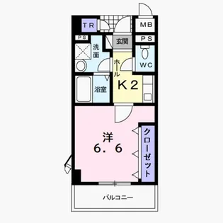 パルクアヴニュ【2階】の間取り