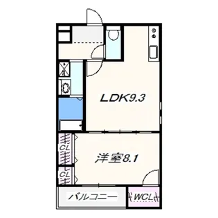 プロスペリティーKーⅡ【2階】の間取り