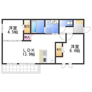 GRANDEL B棟【1階】の間取り