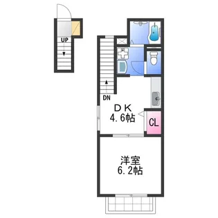 クレール幸【2階】の間取り