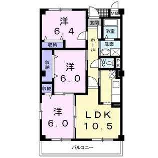 メルヴェイユ【1階】の間取り