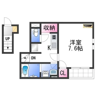 クレイノやよい【2階】の間取り