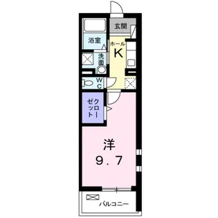 カーサモデルノ【2階】の間取り