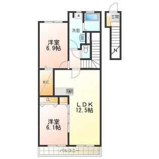 サージュ・ヴィラ【2階】の間取り
