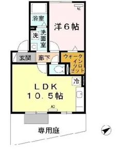 ジョイフルヨコタ Ⅲ【1階】の間取り