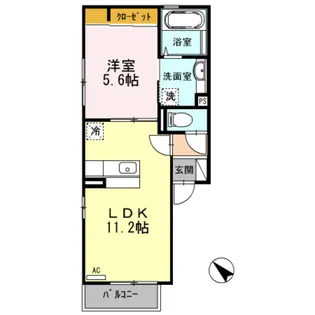 セジュールソアラ【2階】の間取り