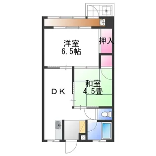 マンション新川【2階】の間取り