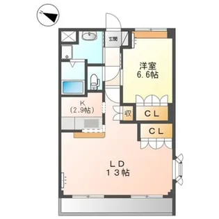 コンフォール花水木【2階】の間取り