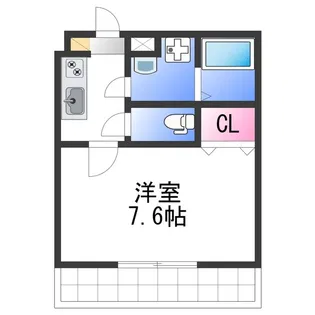アンレーヴ羽衣【2階】の間取り