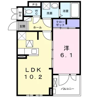 Y・Y・Y−22【1階】の間取り