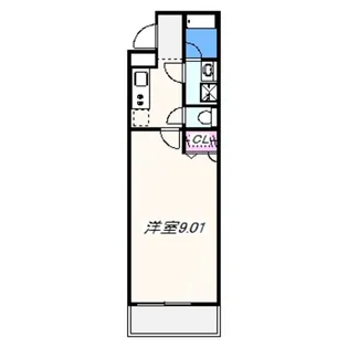 ワイズ クレスト 久米田【2階】の間取り