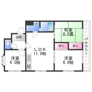 セントリビエール【4階】の間取り